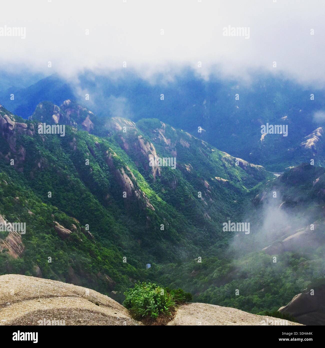 Yellow Mountain in China Stock Photo