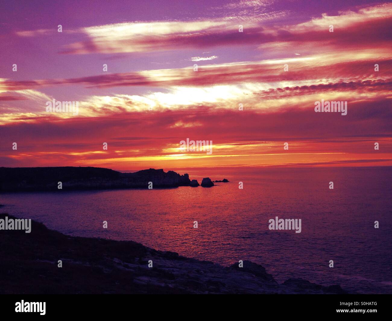 Sunset - Smartphone Captured Stock Image