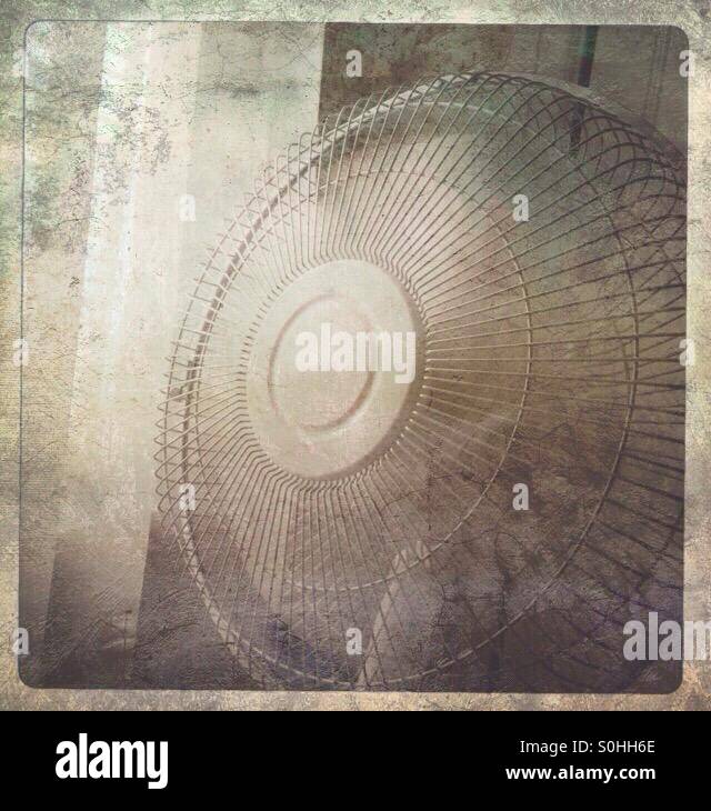 A fan to beat the summer heat (4). - Smartphone Captured Stock Image