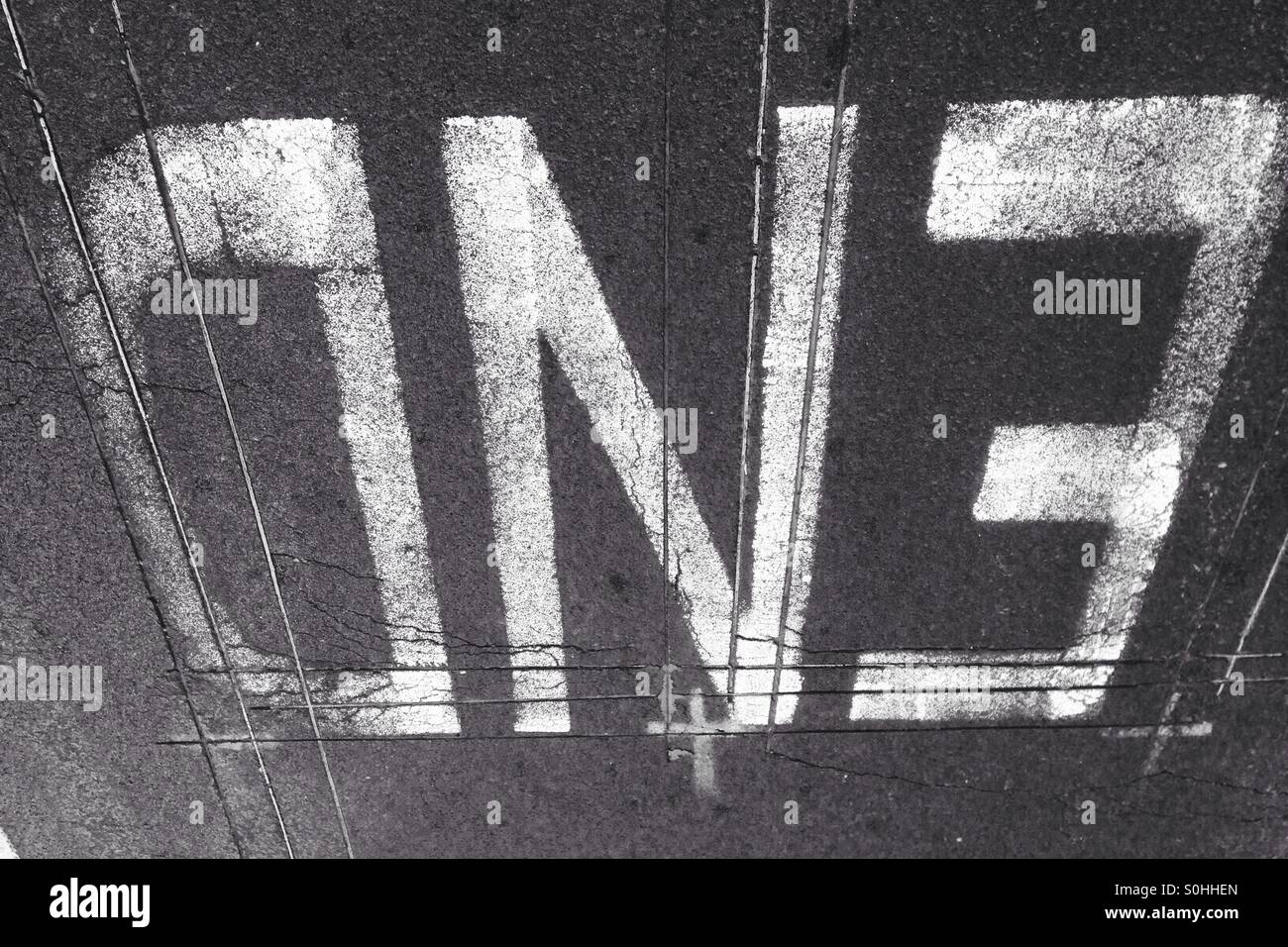 Ending upside down, the end of the road - Smartphone Captured Stock Image