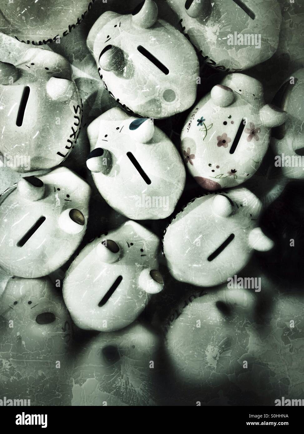 Piggy Banks - Smartphone Captured Stock Image