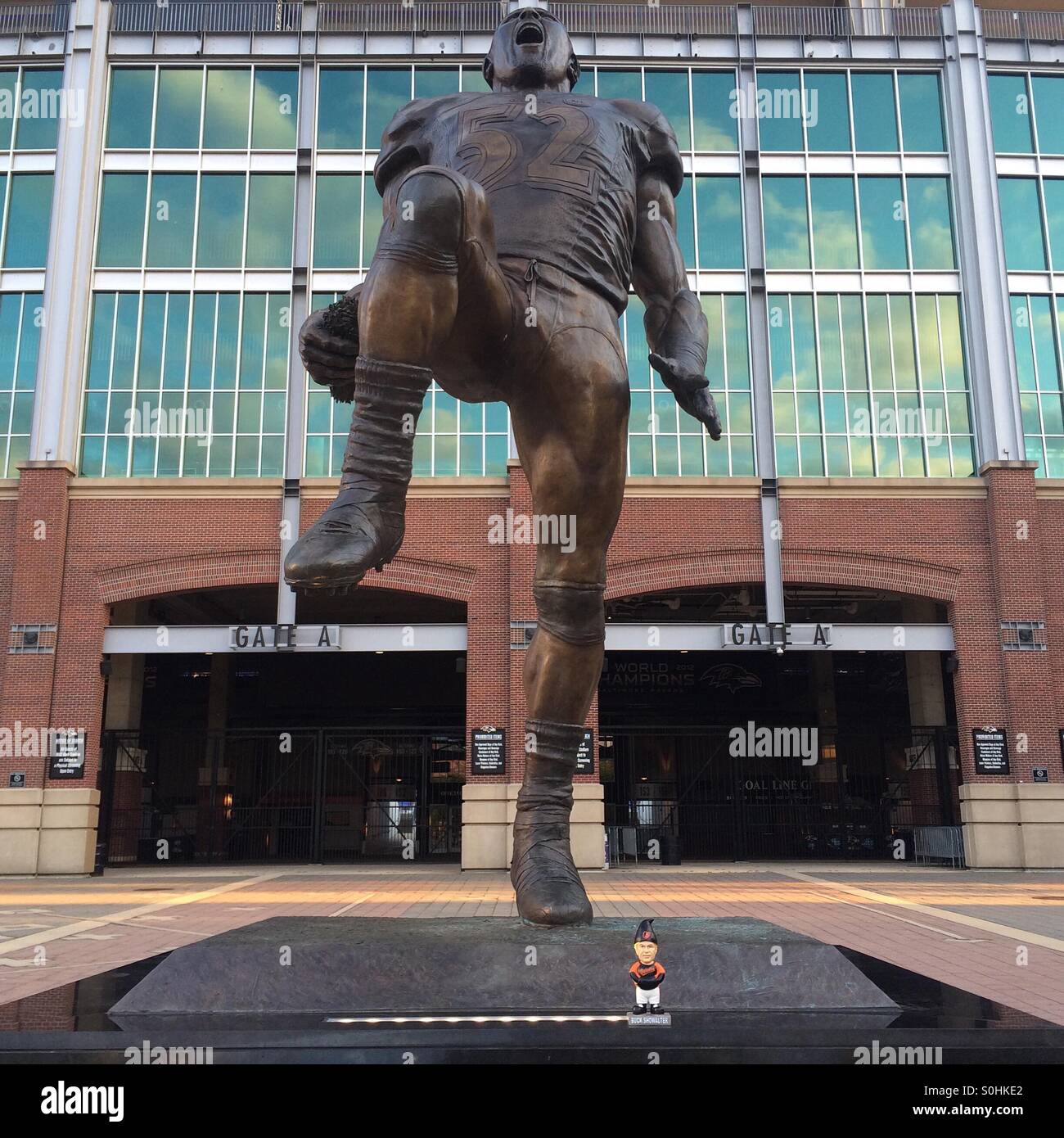 Ray Lewis Statue at Baltimore Raven's M&T Bank Stadium