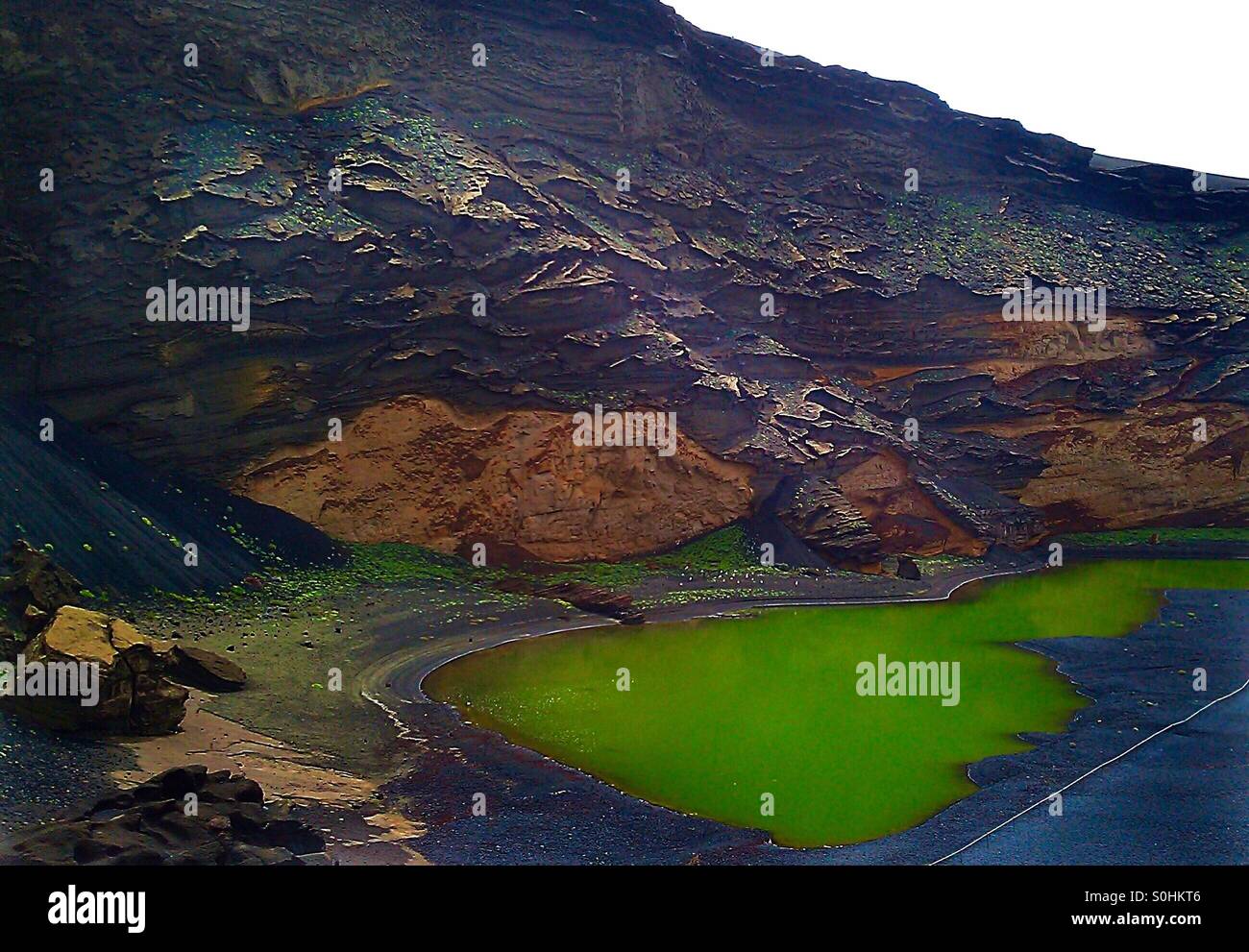 El Golfo Lanzarote - Smartphone Captured Stock Image