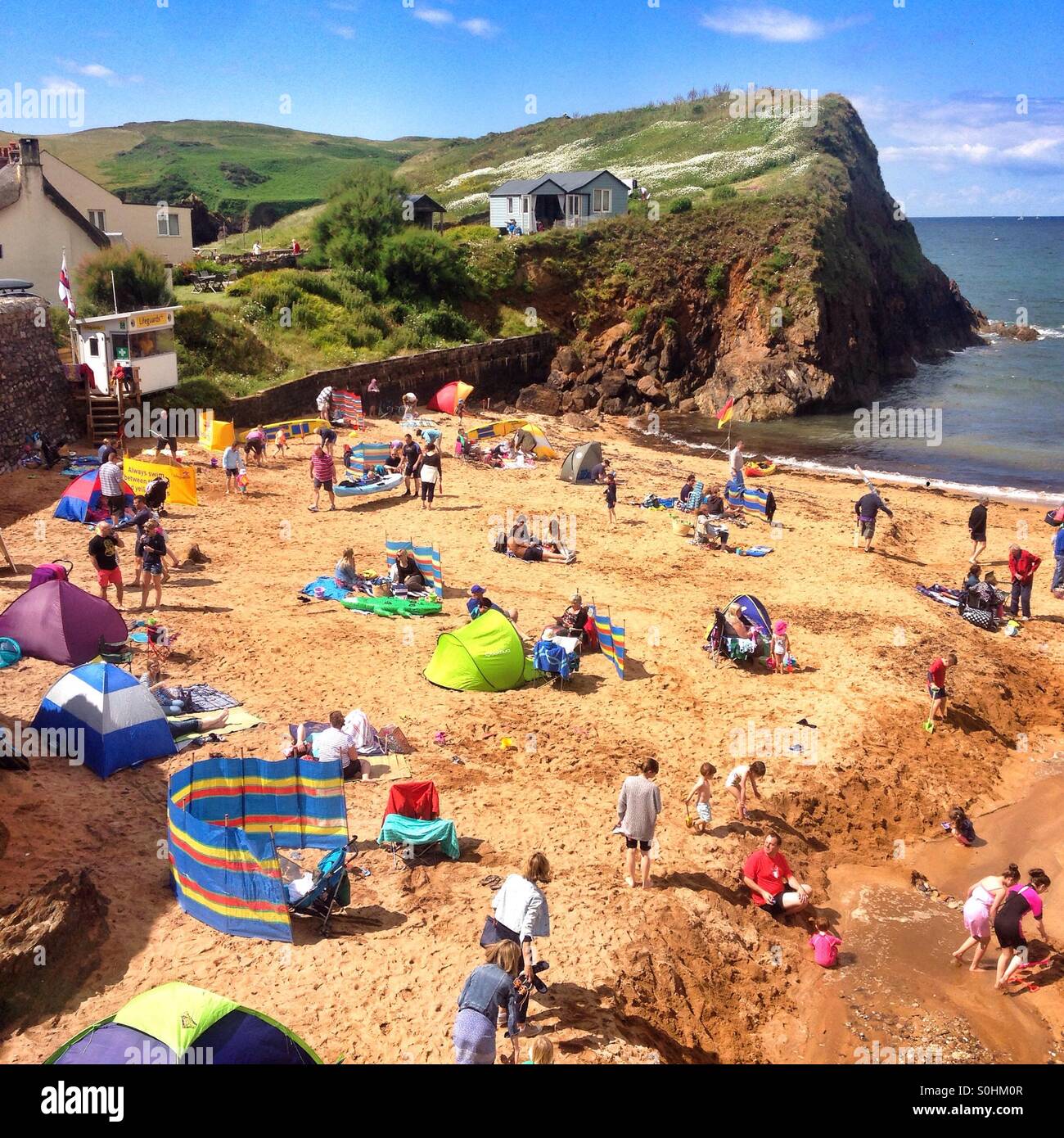 Outer Hope Cove beach Devon, England, United Kingdom Stock Photo