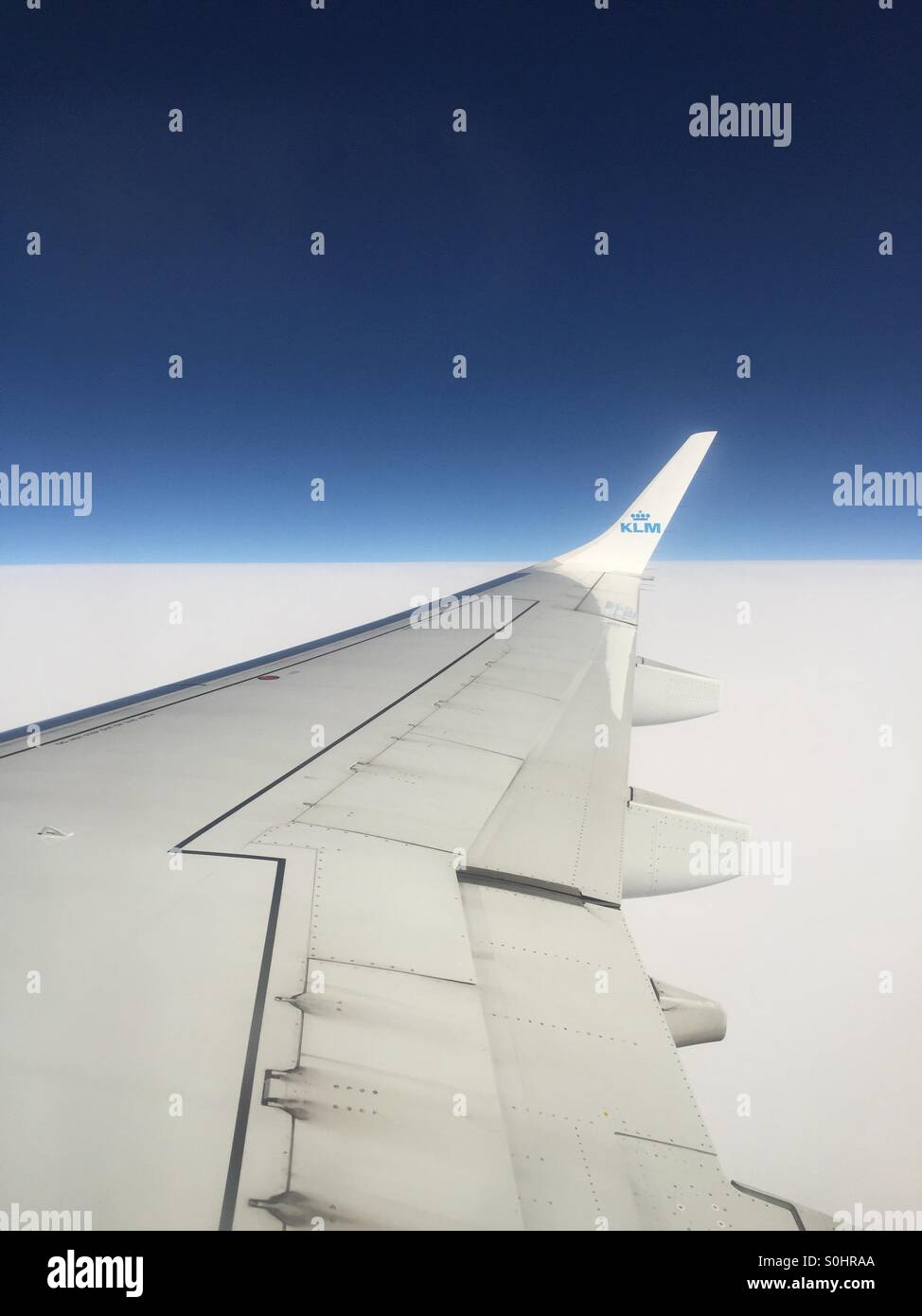 Airplane wing - Smartphone Captured Stock Image