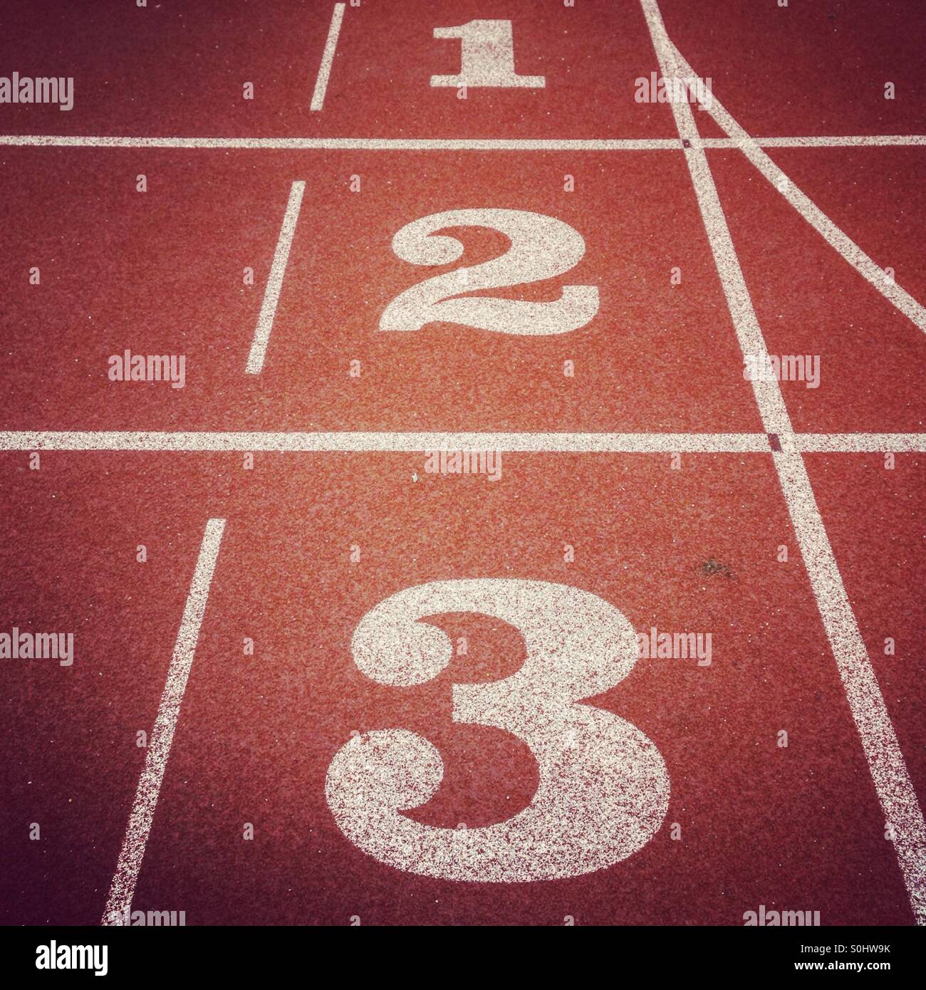 Athletics Track Numbers Stock Photo Alamy
