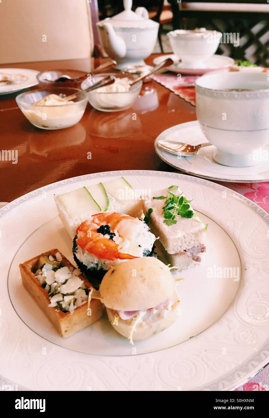 Afternoon tea - Smartphone Captured Stock Image