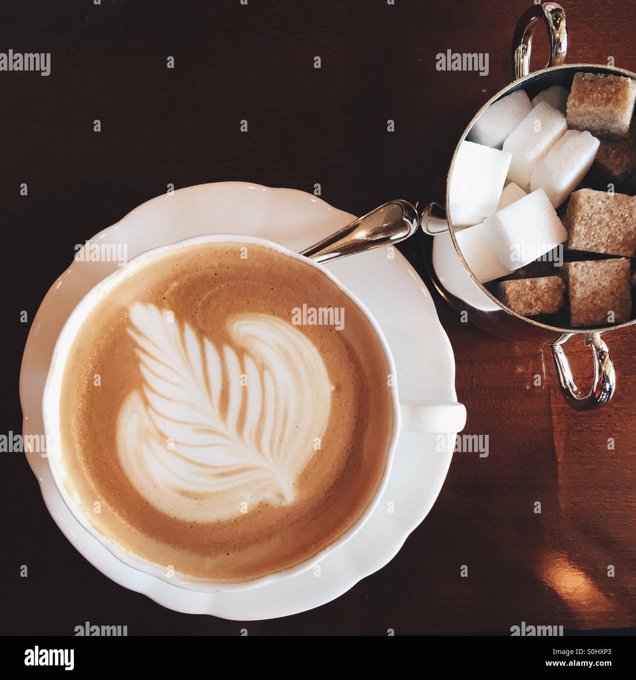 Latte - Smartphone Captured Stock Image