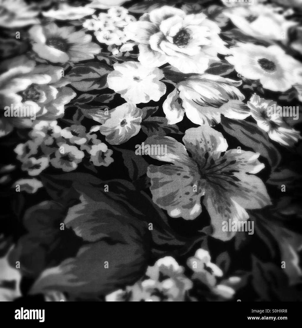Flower prints Black and White Stock Photos & Images Alamy
