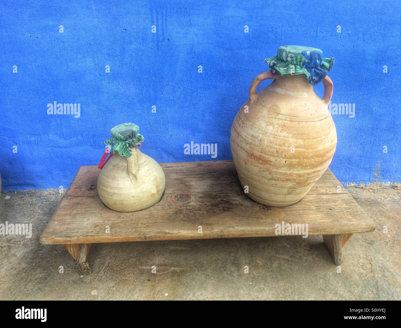 Two Vases of pottery - Smartphone Captured Stock Image