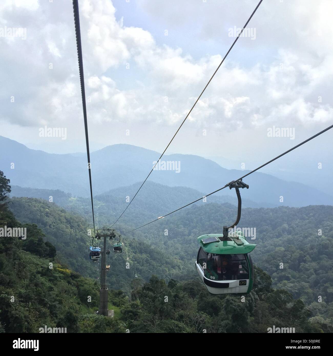 Cable car to Genting Highlands Stock Photo