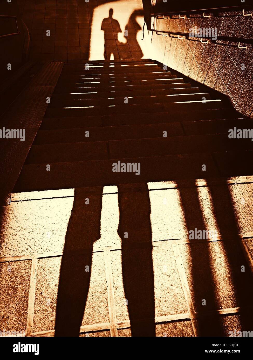 He & She - Smartphone Captured Stock Image