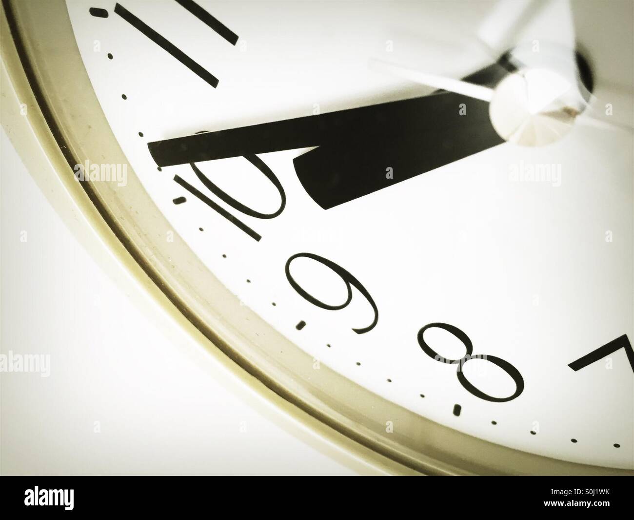 Almost 8 to 10 - Smartphone Captured Stock Image