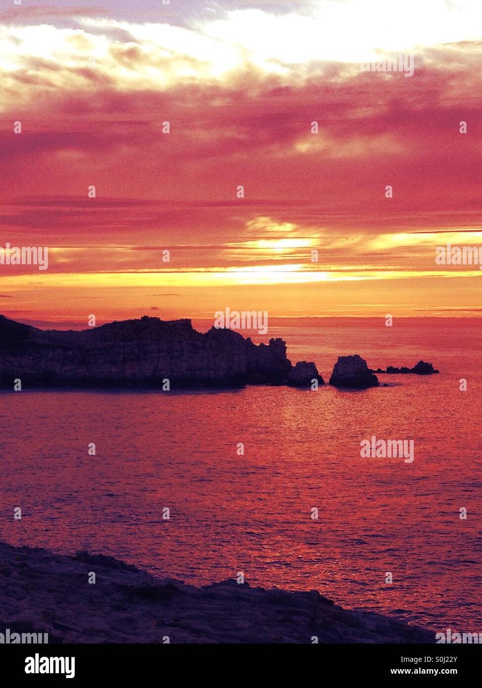 Sunset - Smartphone Captured Stock Image