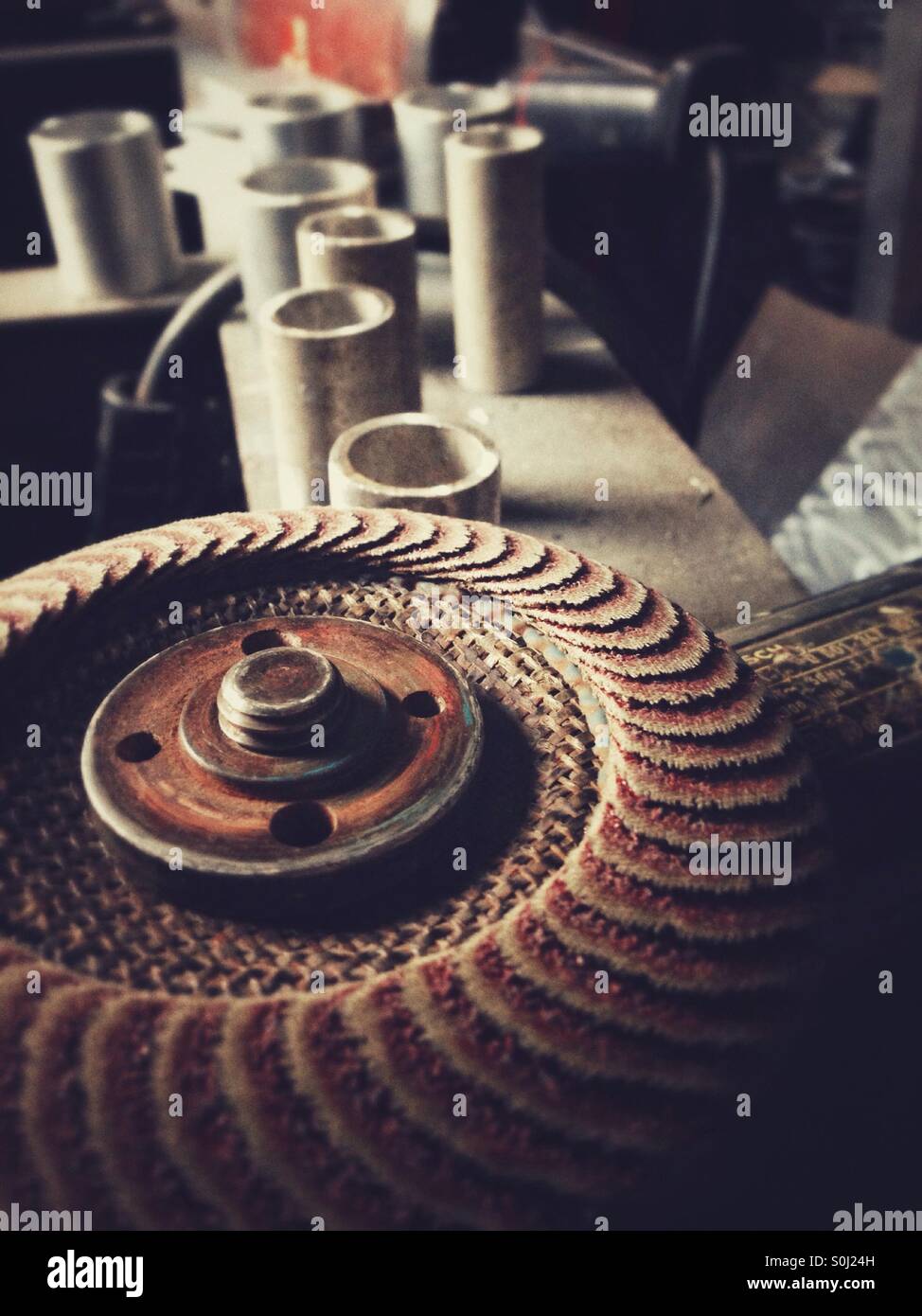 Angle grinder - Smartphone Captured Stock Image