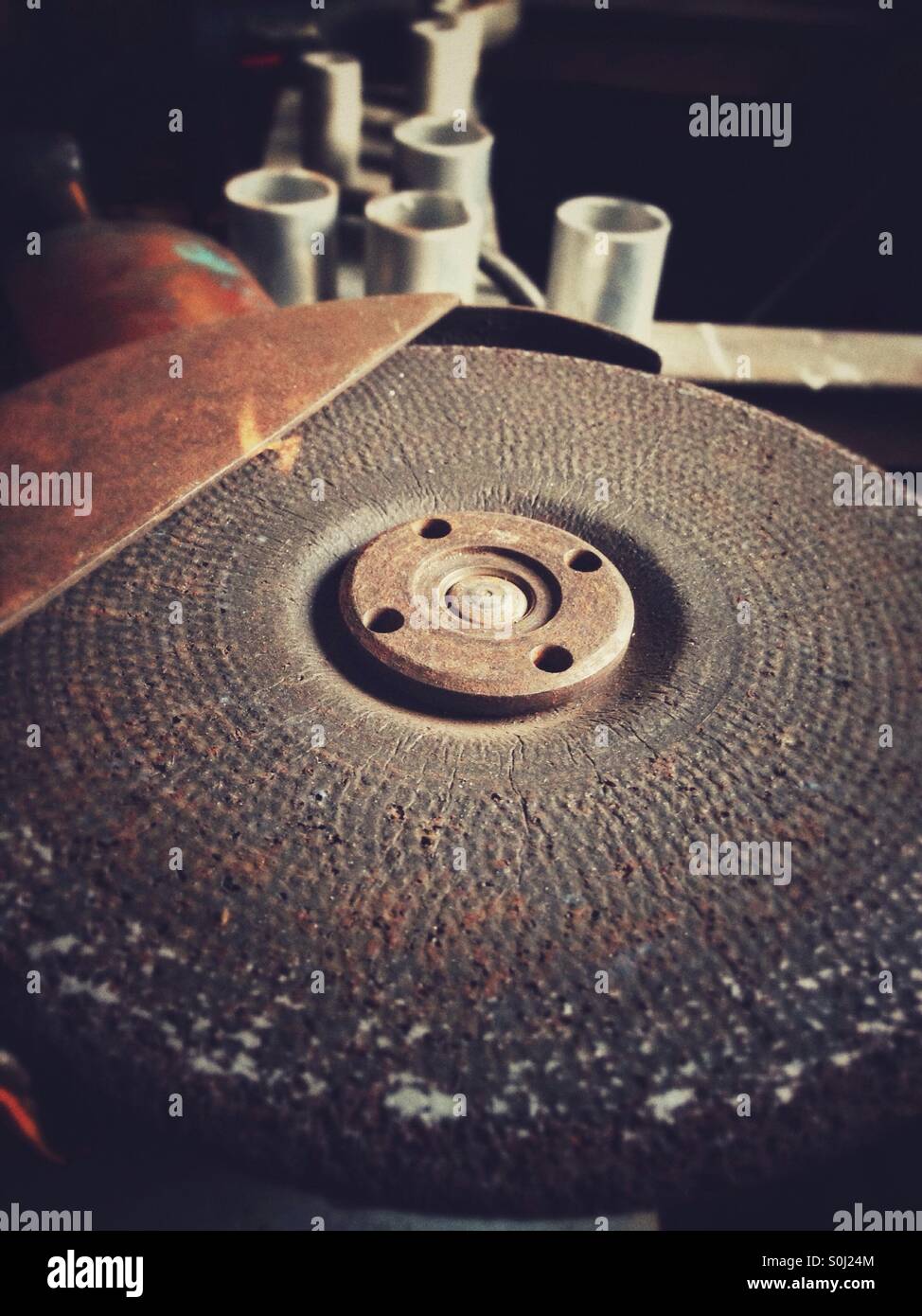 Angle grinder - Smartphone Captured Stock Image