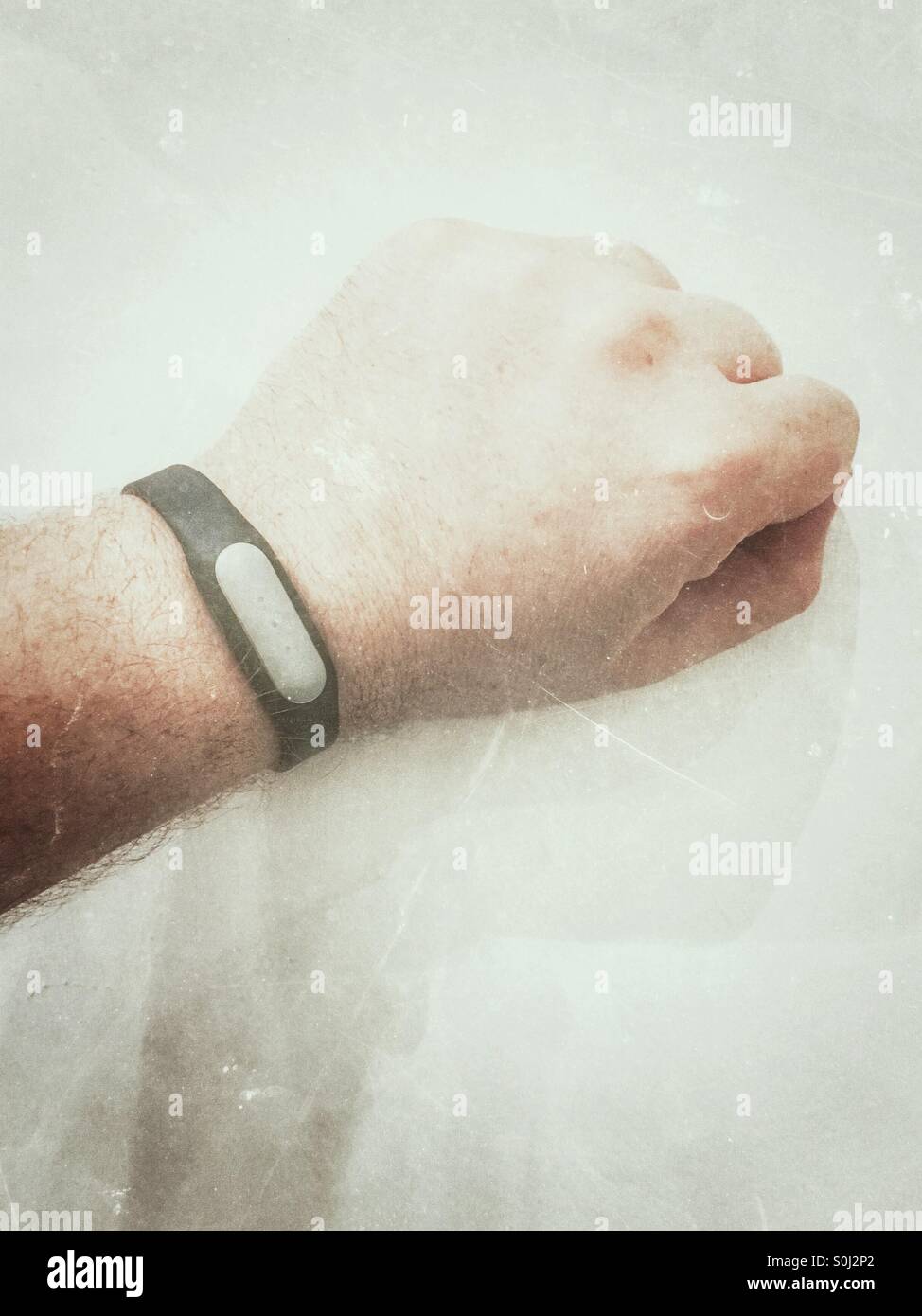 Fitness band - Smartphone Captured Stock Image