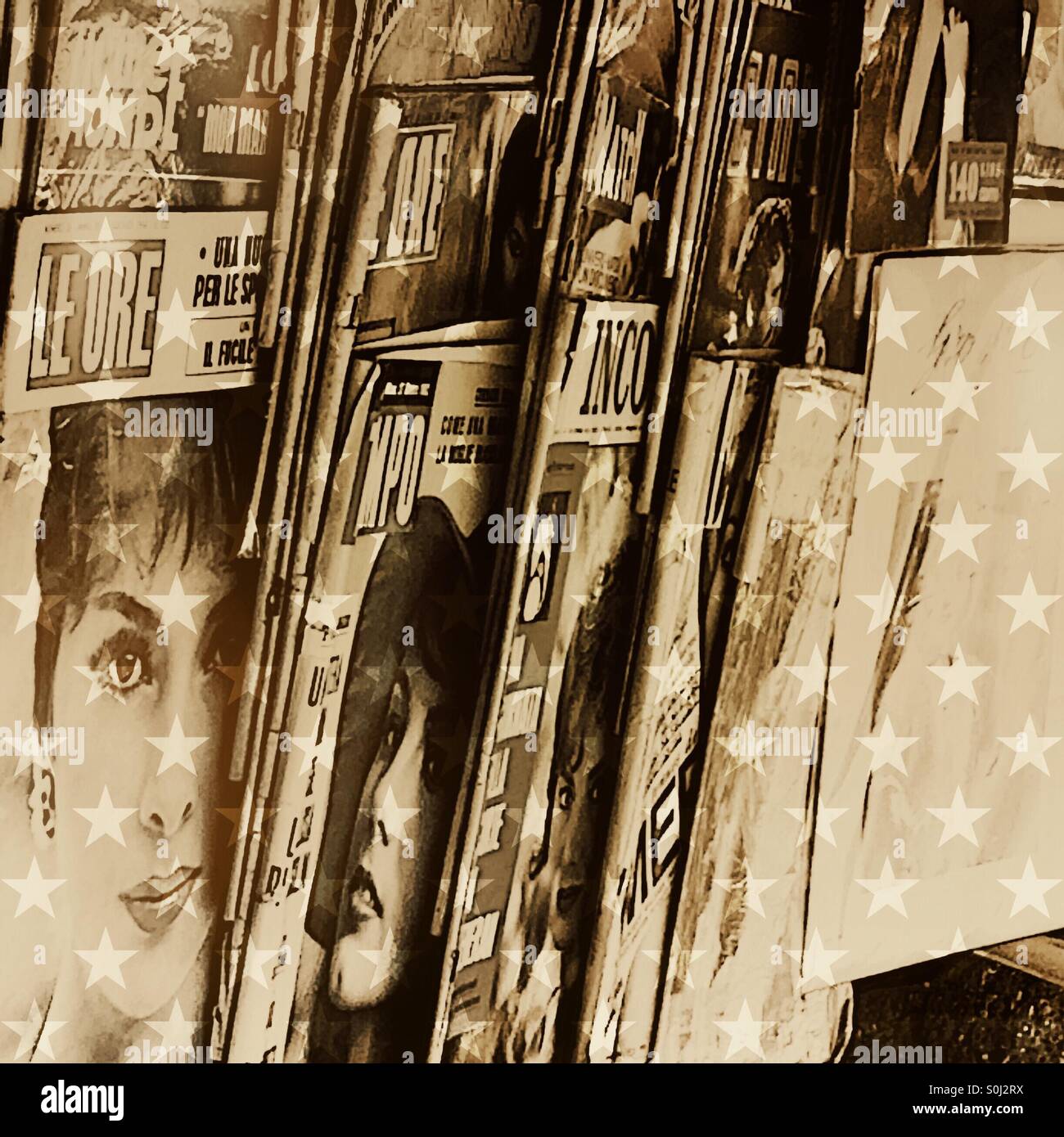 Cinema stars - Smartphone Captured Stock Image