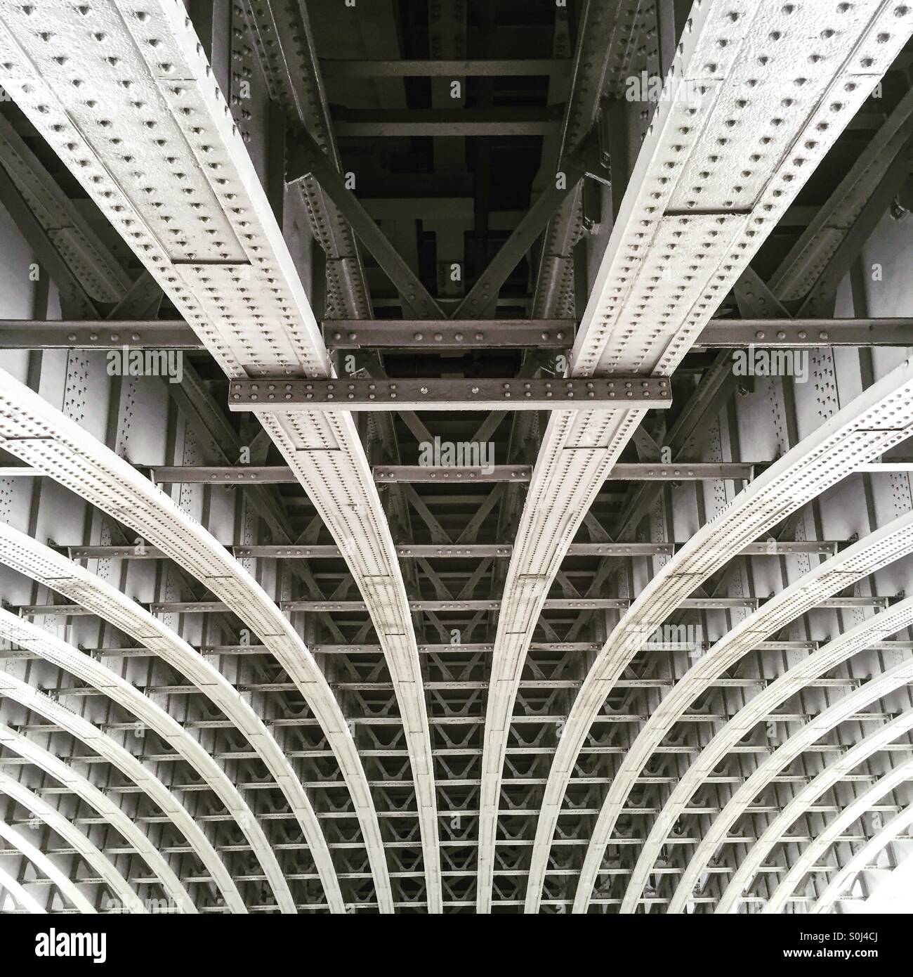 Underneath Blackfriars Bridge, London Stock Photo
