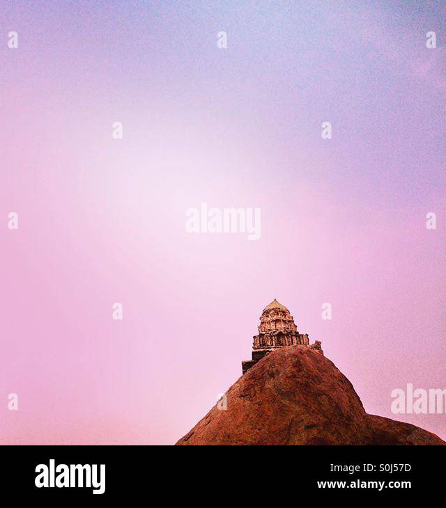 Ancient temple in the sky - Smartphone Captured Stock Image