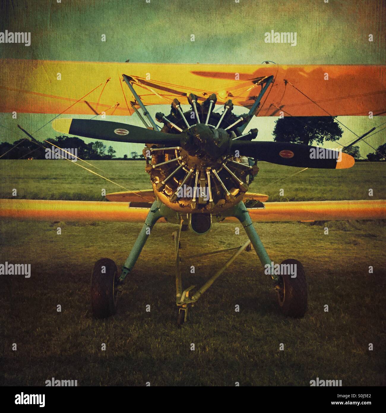 Biplane - Smartphone Captured Stock Image