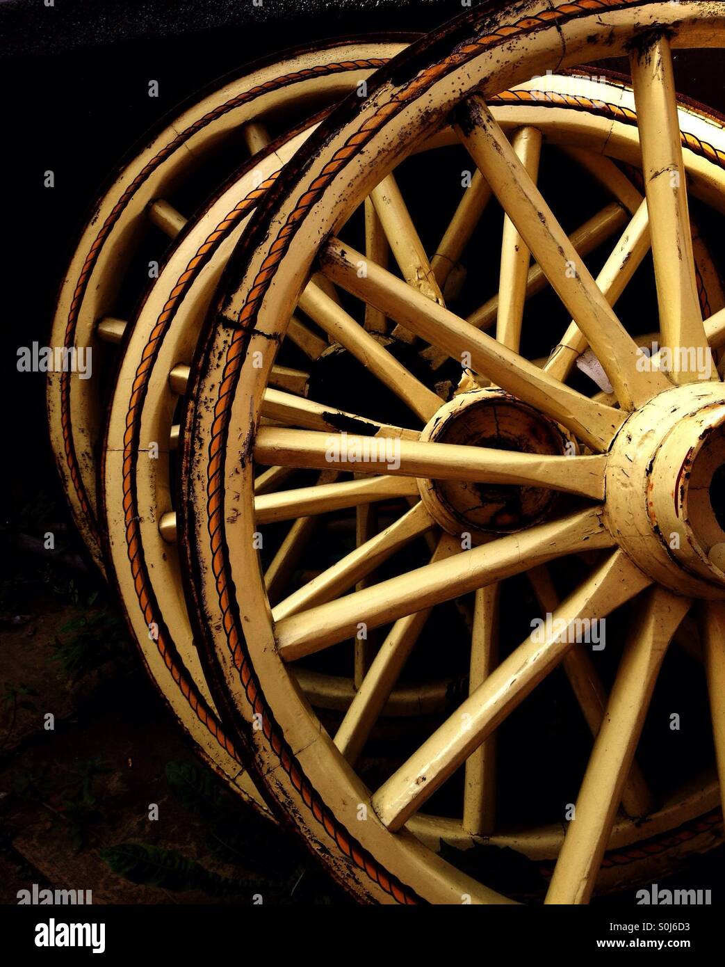 Wagon Wheels - Smartphone Captured Stock Image