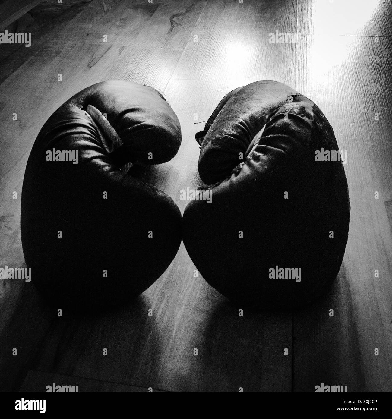 Boxing gloves Black and White Stock Photos & Images Alamy