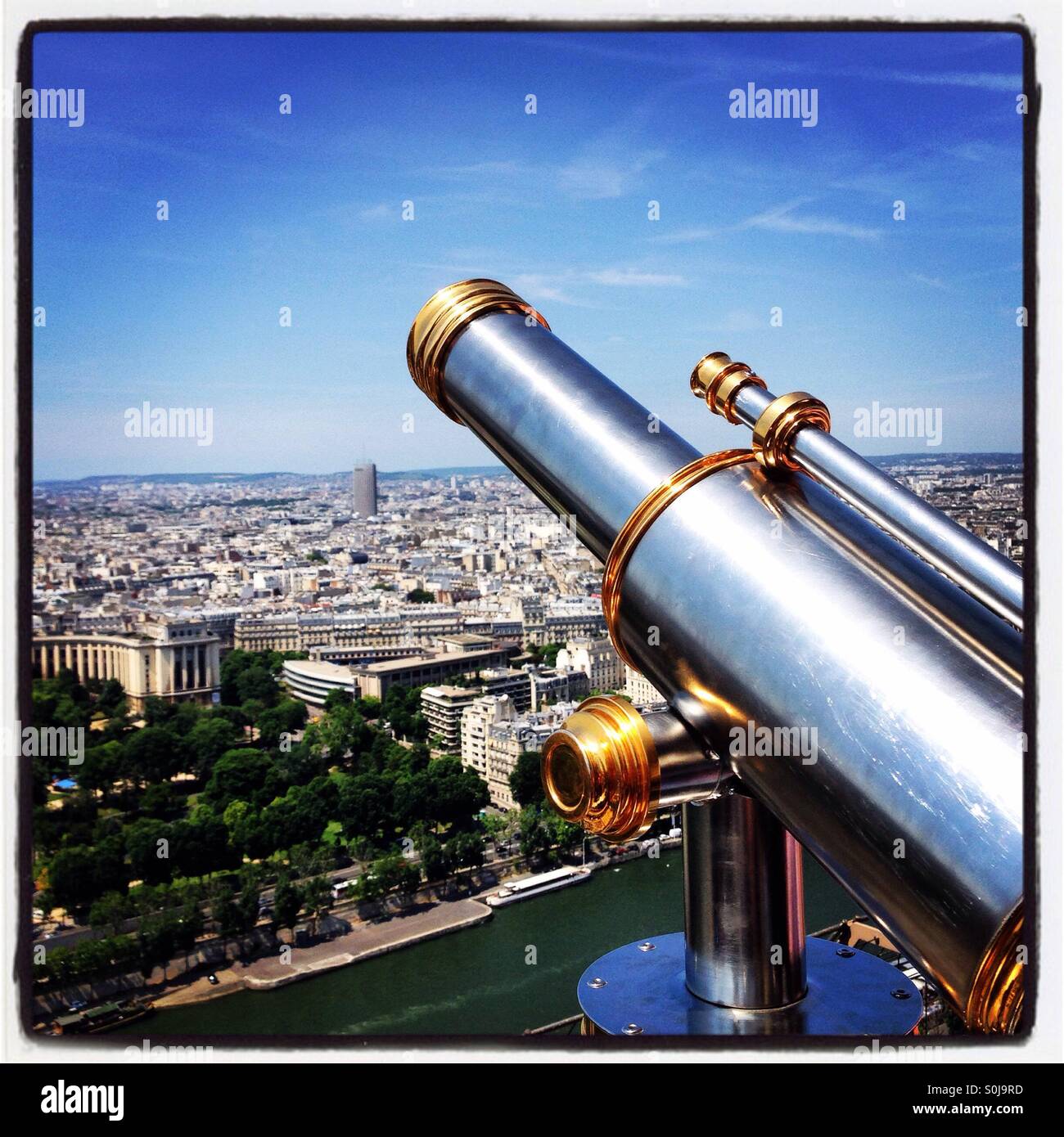 Tower Telescope - Smartphone Captured Stock Image