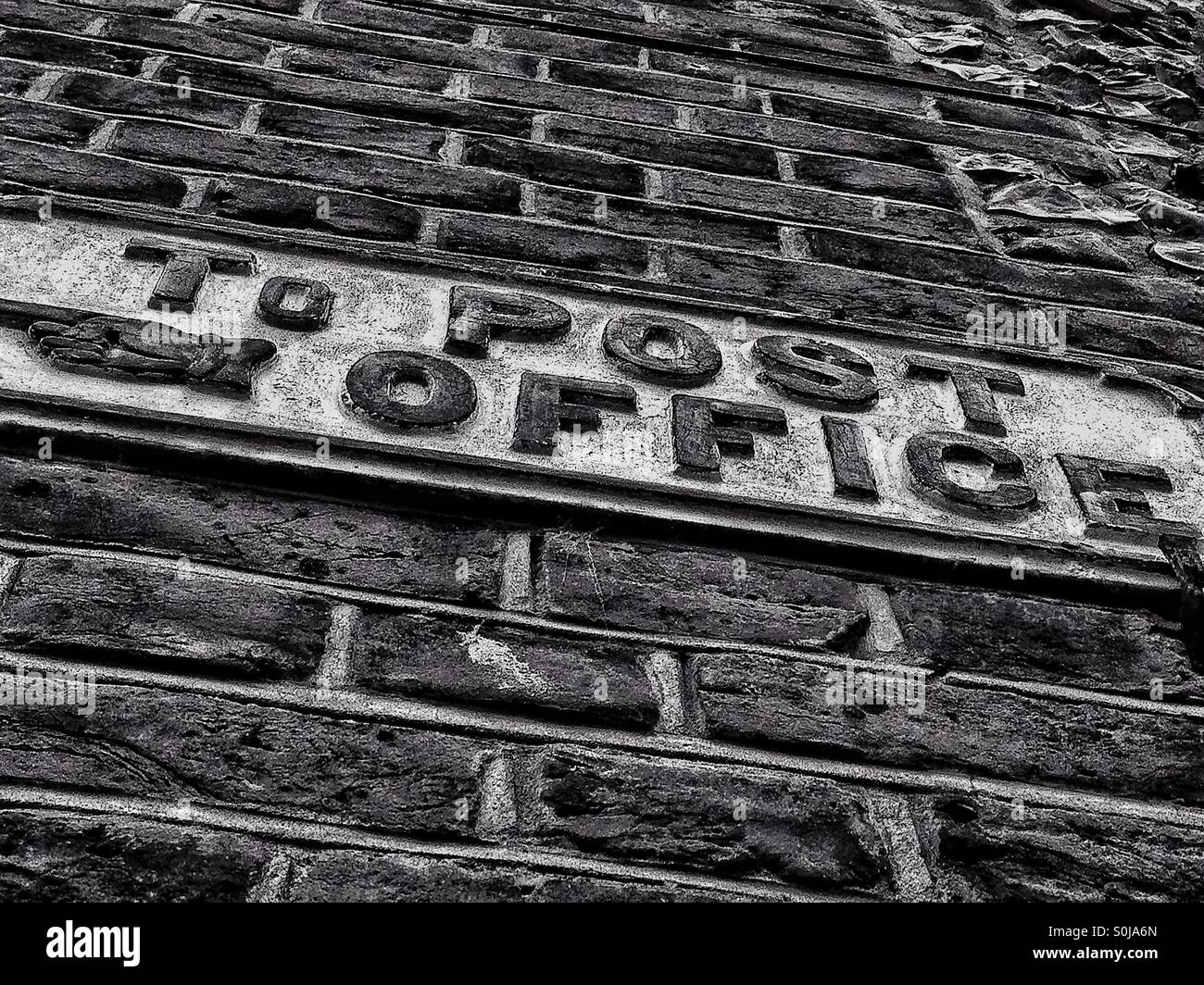 Old Post Office sign in Broadstairs. - Smartphone Captured Stock Image