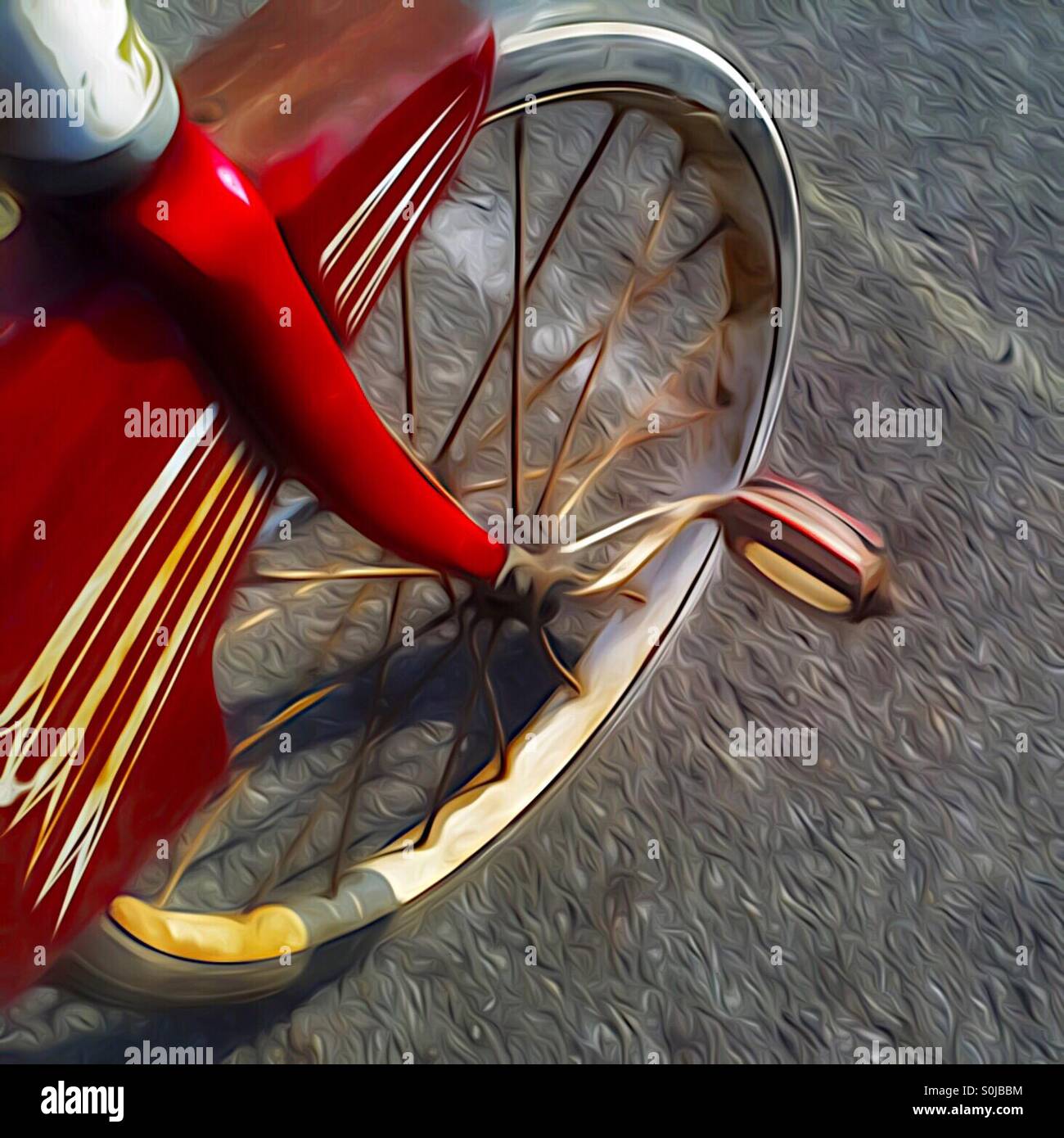 Vintage red tricycle hi-res stock photography and images - Alamy