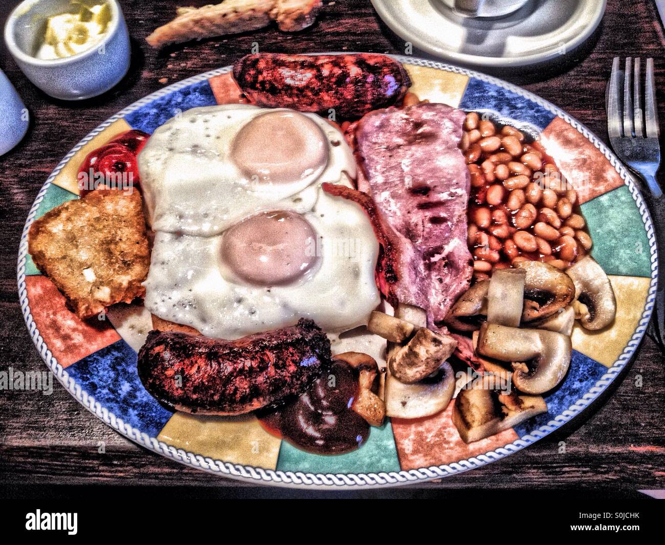 Full English - Smartphone Captured Stock Image