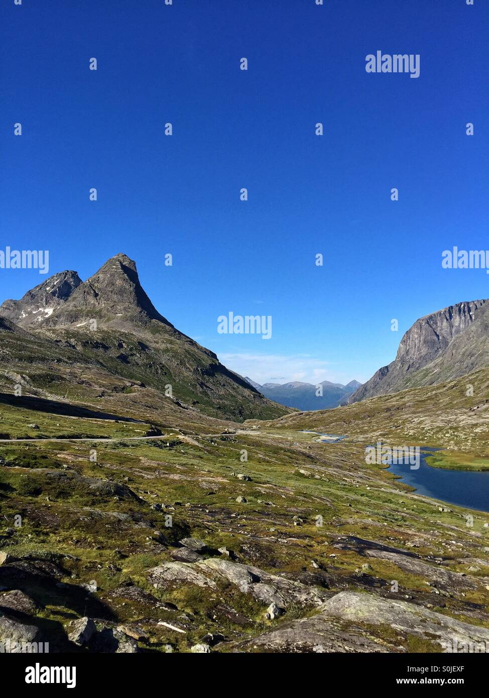 Norwegian mountains Stock Photo