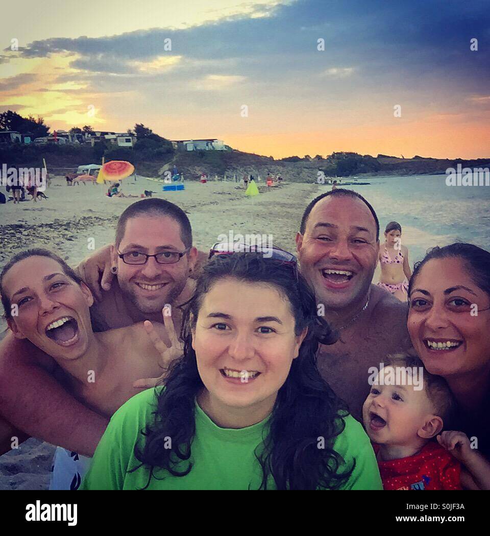 Selfie friends - Smartphone Captured Stock Image