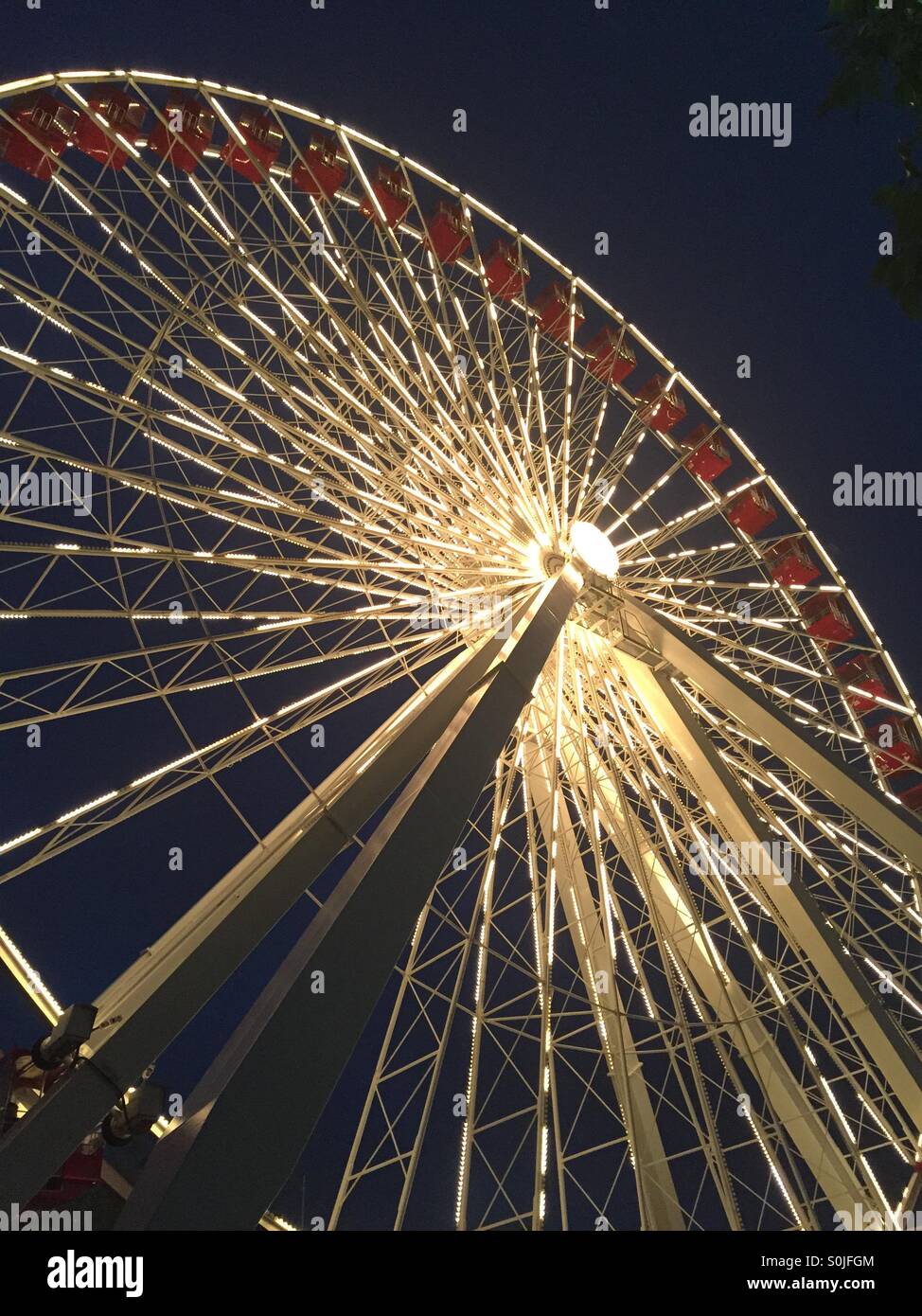 Navy Pier Ferris Wheel - Smartphone Captured Stock Image