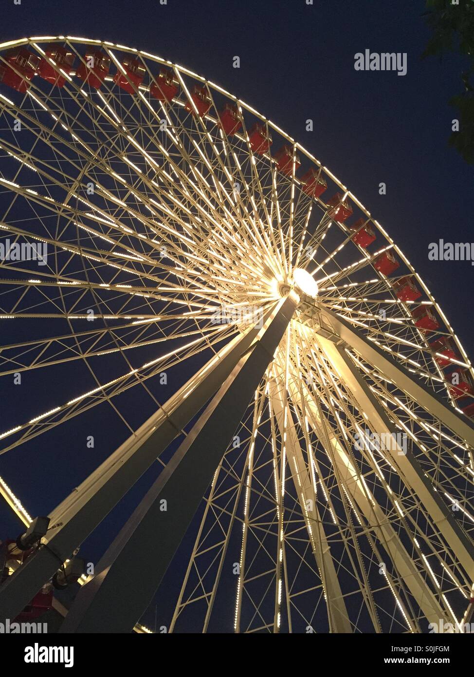 Navy Pier Ferris Wheel Stock Photo