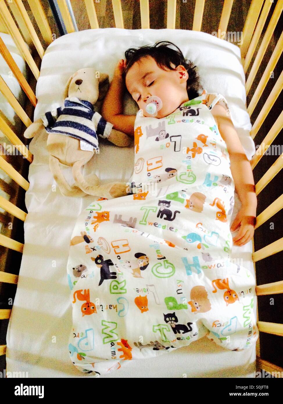 Sleeping Toddler - Smartphone Captured Stock Image