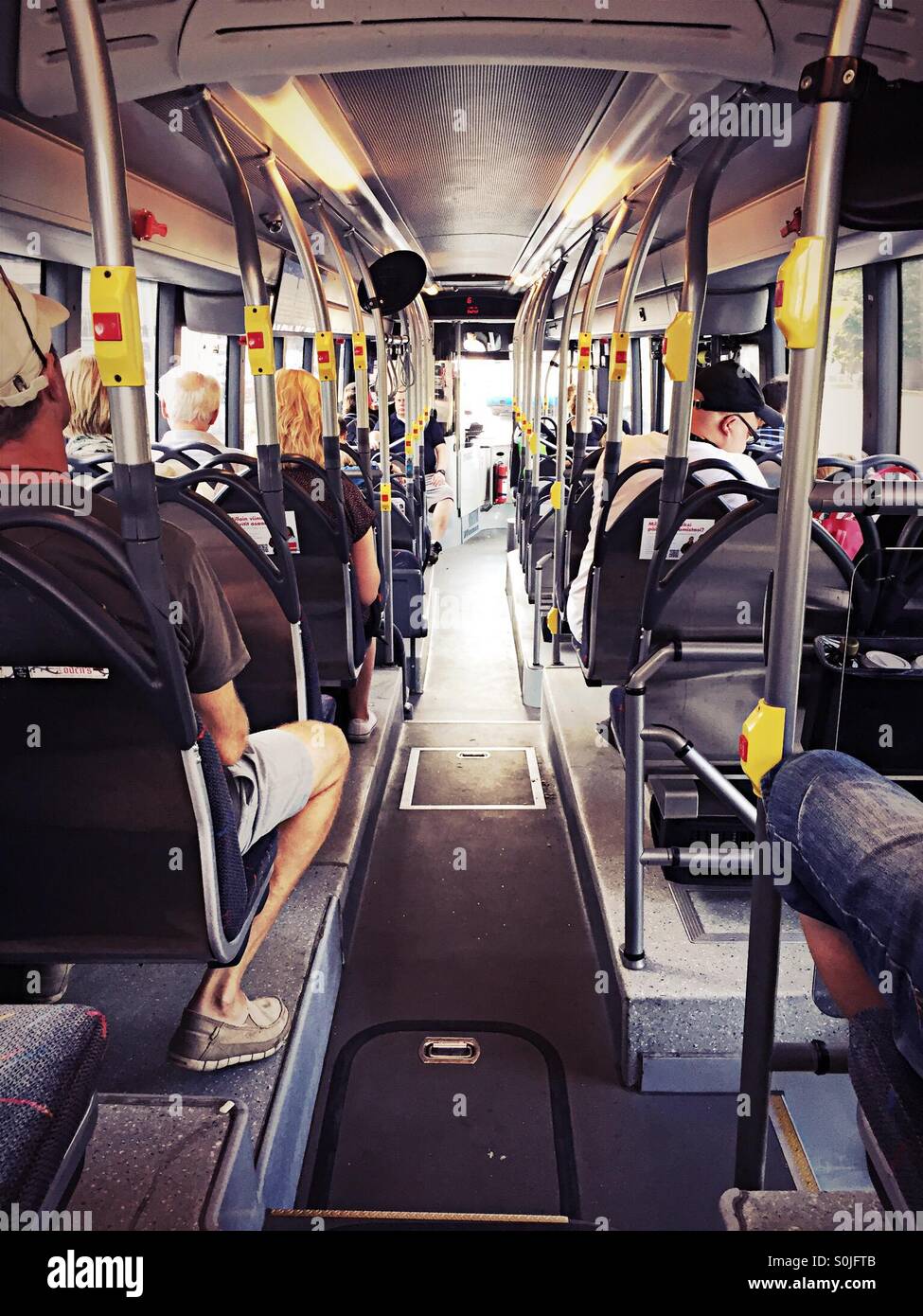 Local Bus in Helsinki - Smartphone Captured Stock Image