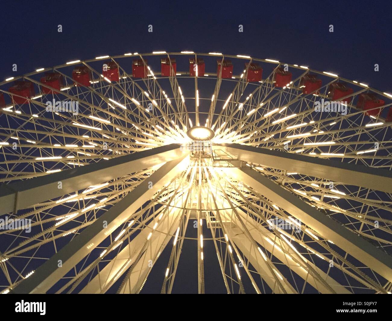 Navy Pier Ferris Wheel Stock Photo