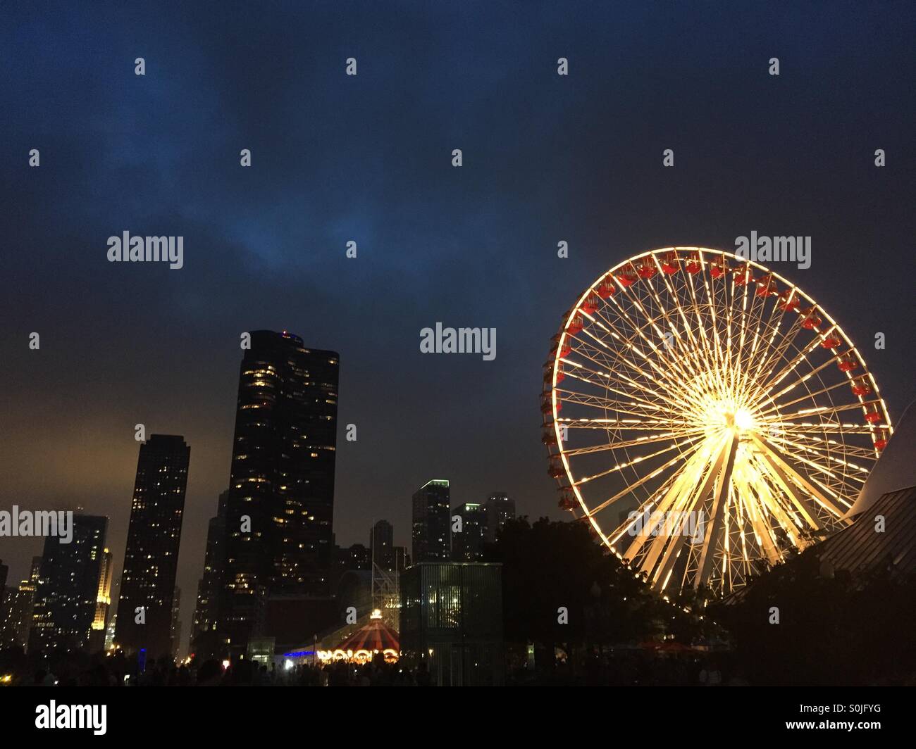 Navy Pier - Smartphone Captured Stock Image