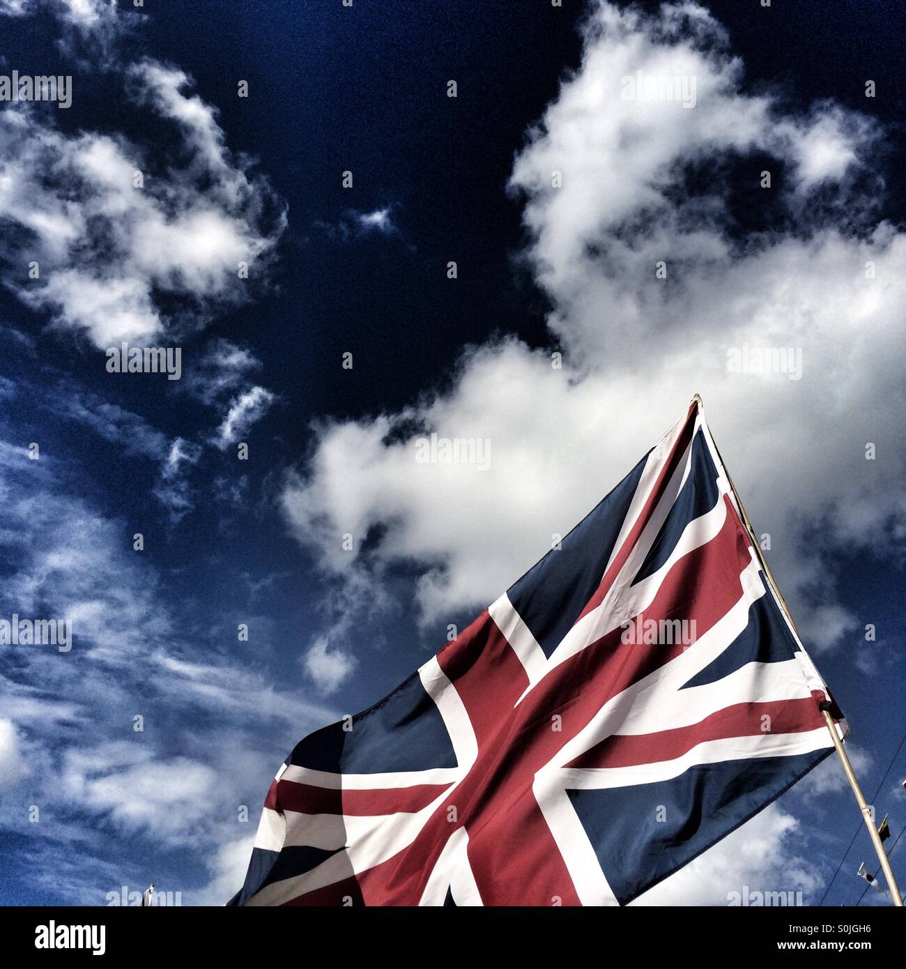 Union Jack flag - Smartphone Captured Stock Image