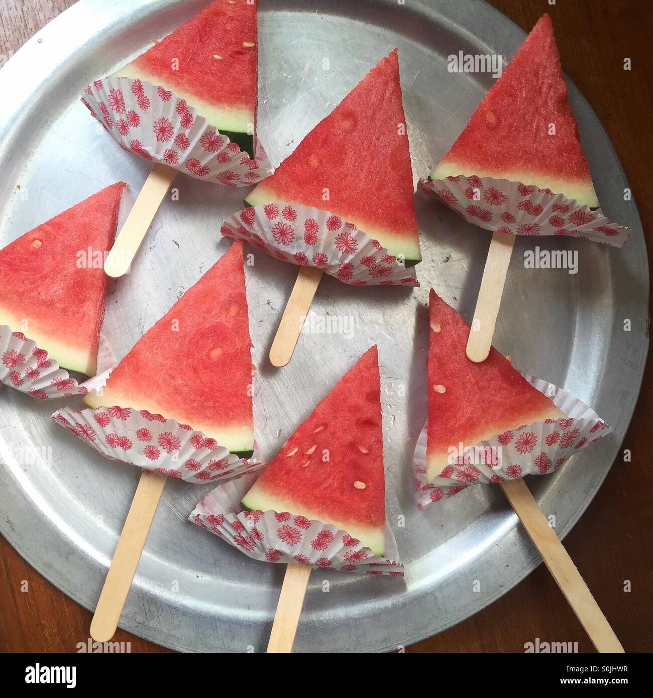 watermelon slices for party Stock Photo