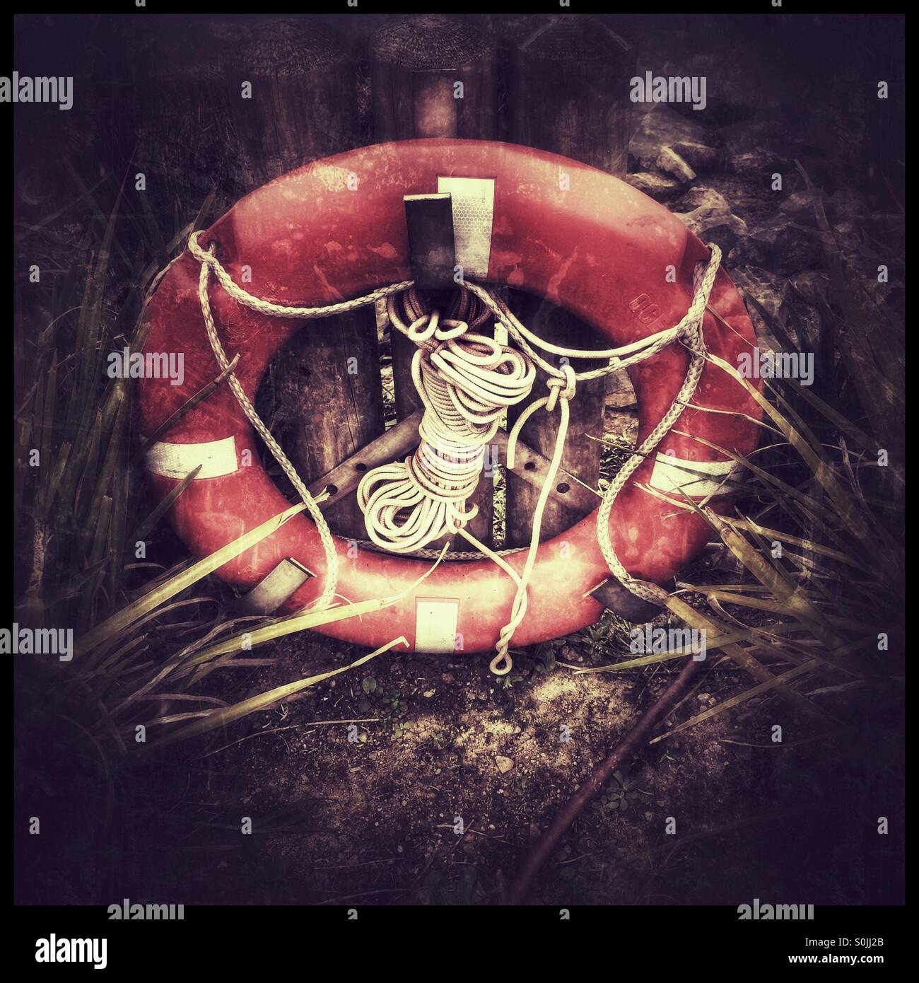 Life preserver. - Smartphone Captured Stock Image