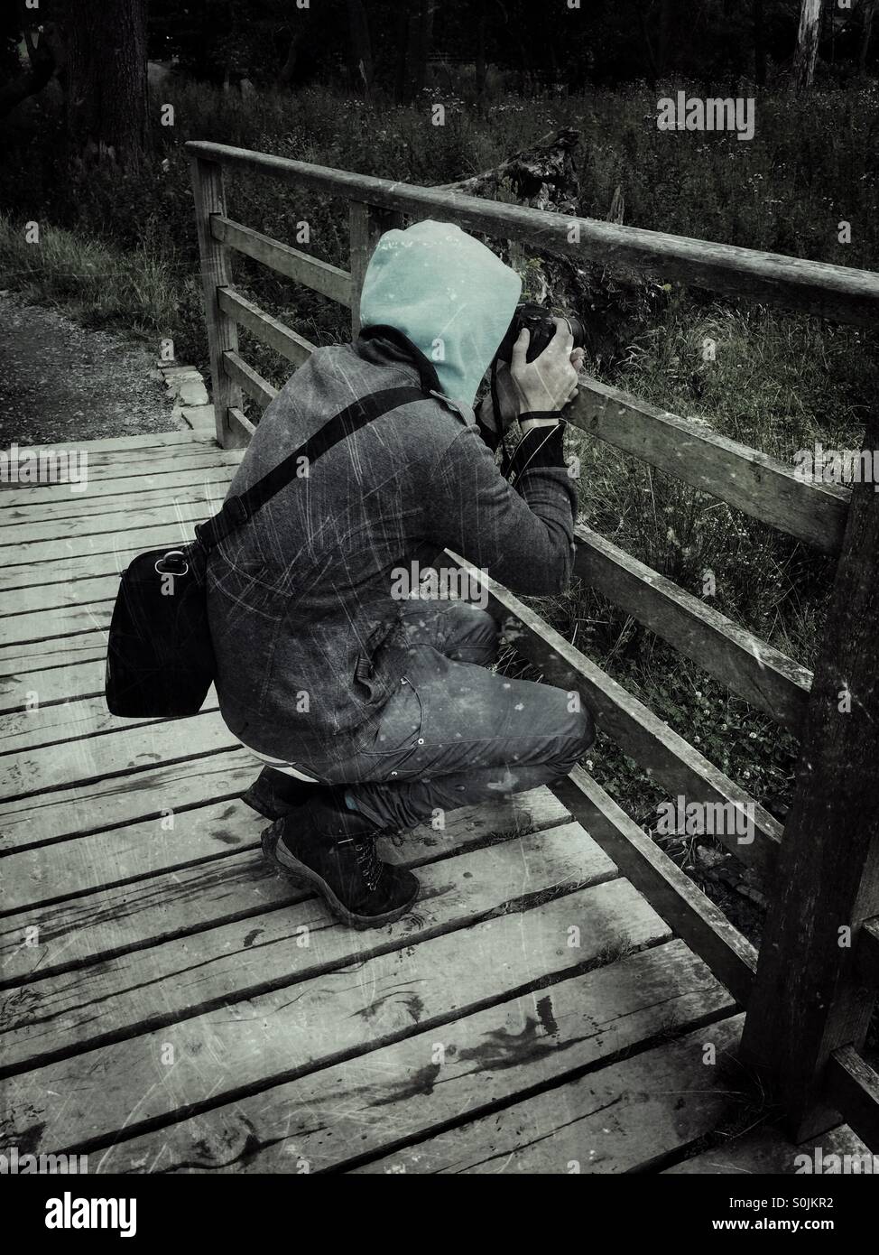 Photographer taking an image - Smartphone Captured Stock Image