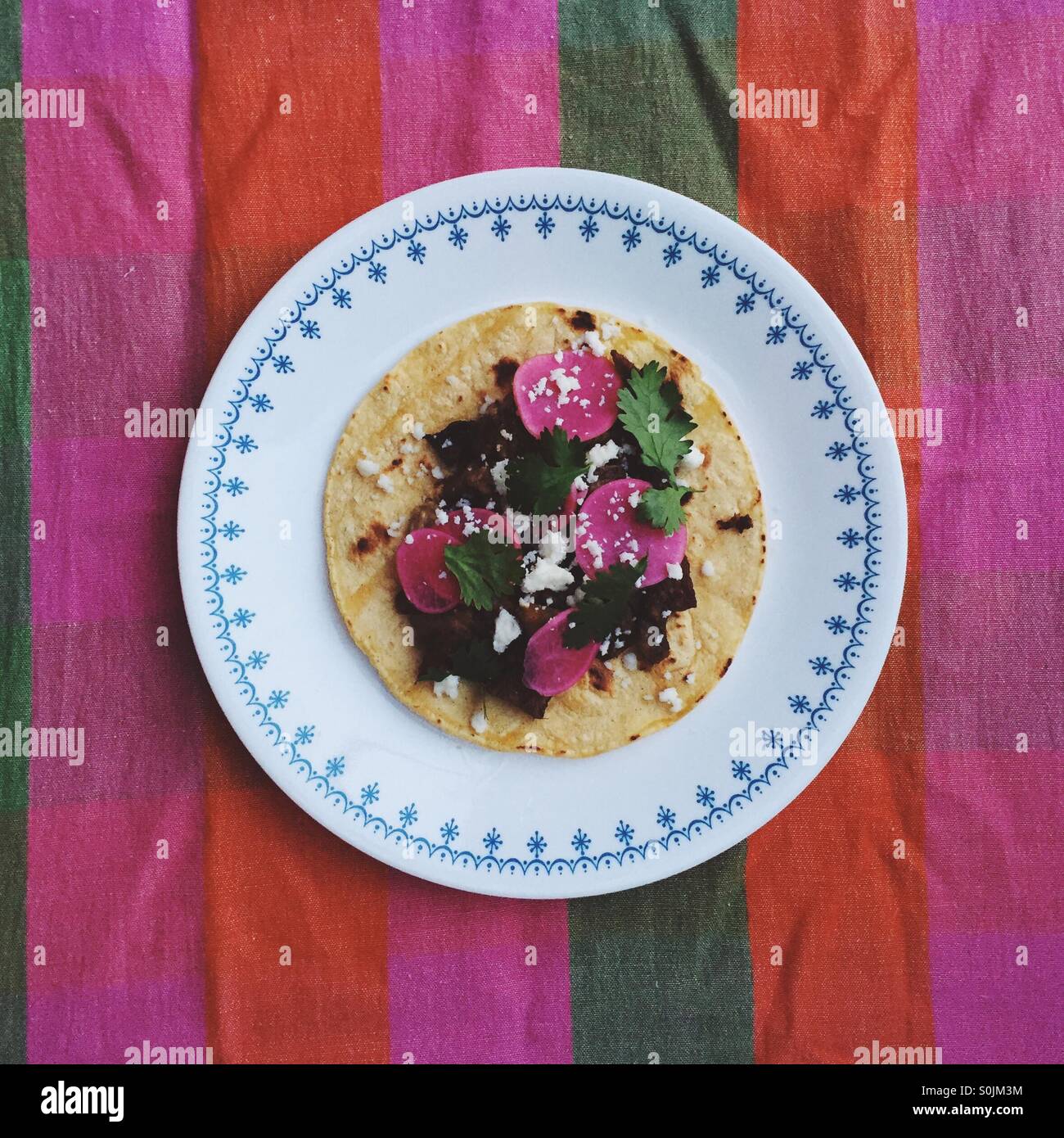 Mexican Taco Stock Photo