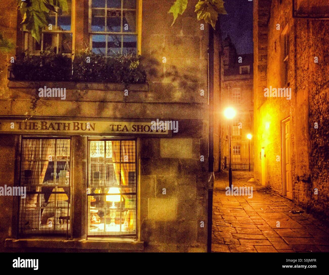 Bath street - Smartphone Captured Stock Image