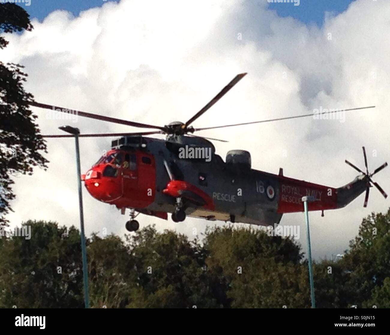 Navy helicopter, Take off Stock Photo Alamy