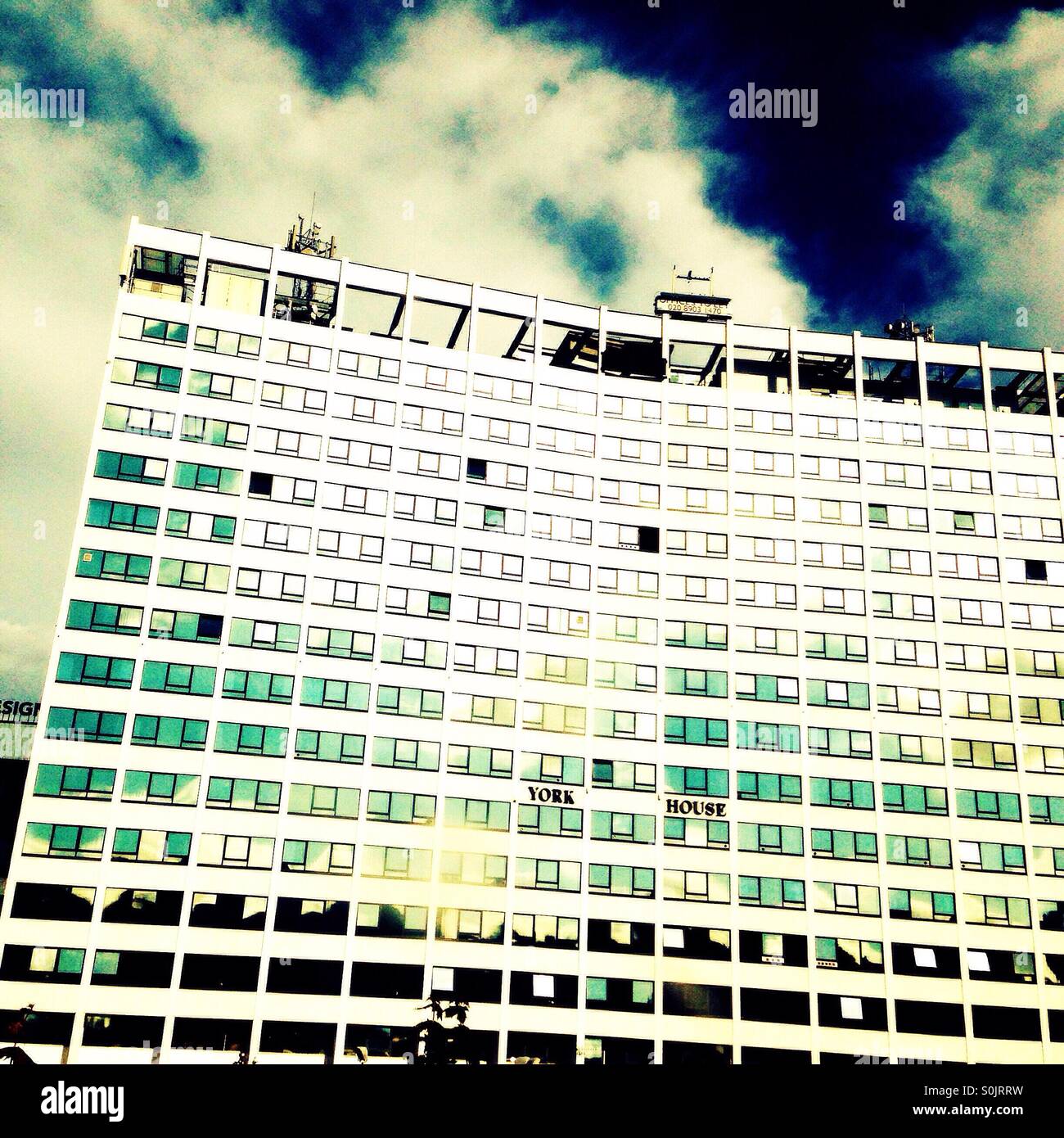 Facade of York House, Wembley Park, London Borough of Brent, North West