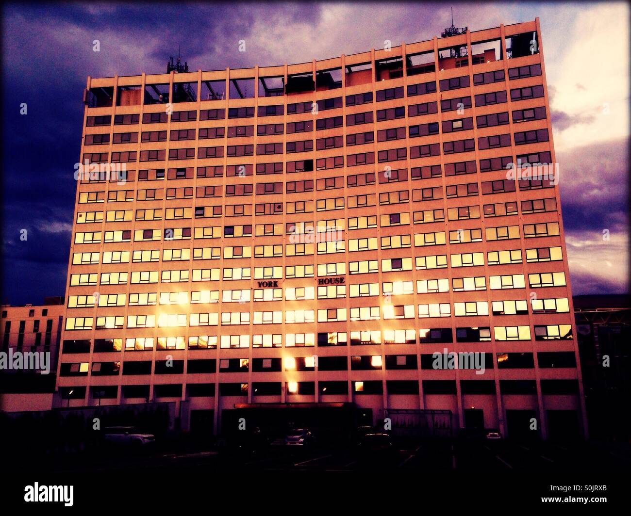 Facade of York House, Wembley Park, London Borough of Brent, North West