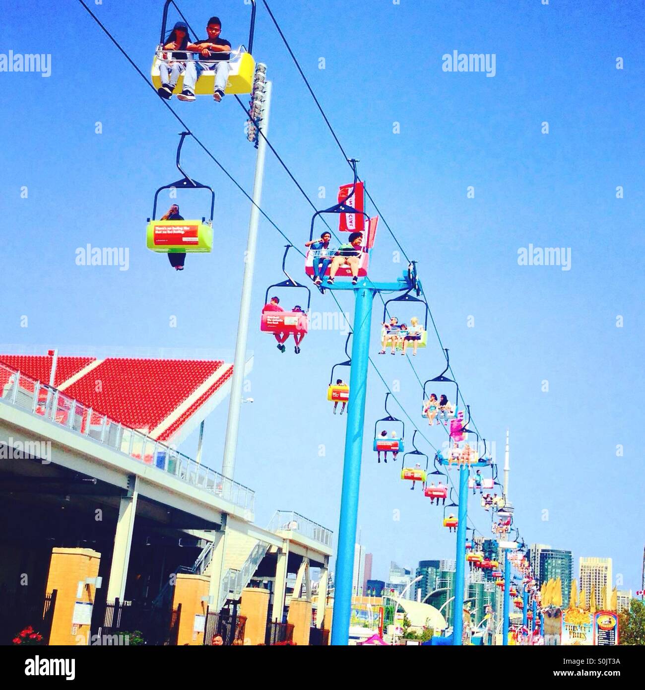 Ski lift Stock Photo