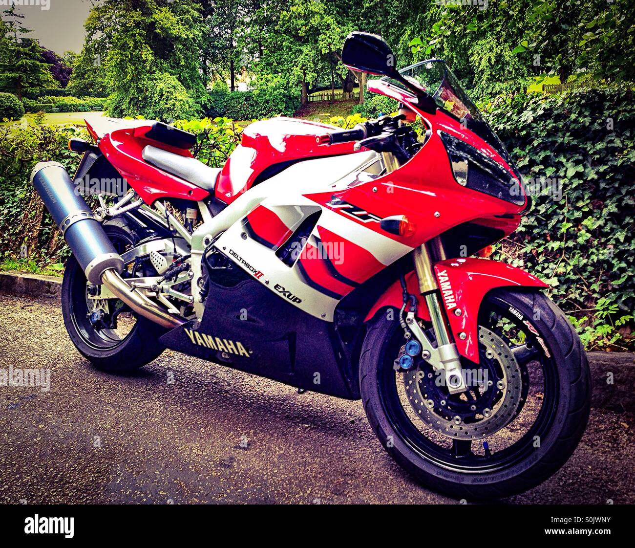 Yamaha R1  Motorbike Stock Photo